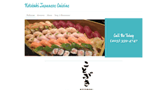 Desktop Screenshot of kotobukijapaneserestaurant.com